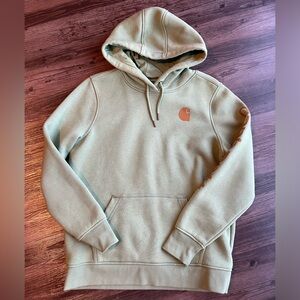 Women’s Green Midweight Logo Sleeve Hoodie - Size Large